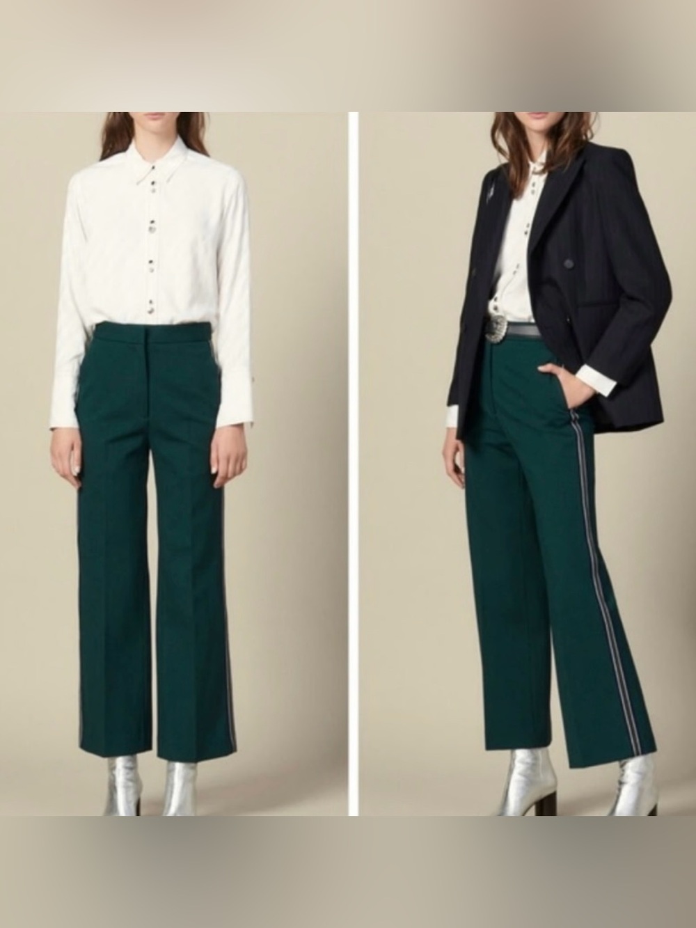 Sandro Paris Khol Trousers Sz 34